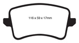 EBC 09-11 Audi A4 2.0 Turbo Ultimax2 Rear Brake Pads