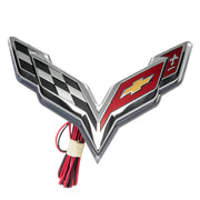 Oracle Corvette C7 Rear Illuminated Emblem - Aqua