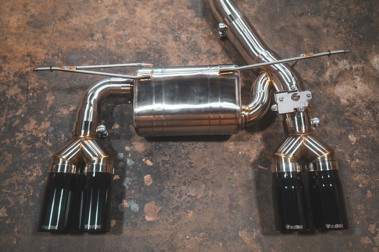Valvetronic Designs® BMW F87 M2 Competition Equal Length Valved Sport Cat-Back Exhaust with 4" OD Tips