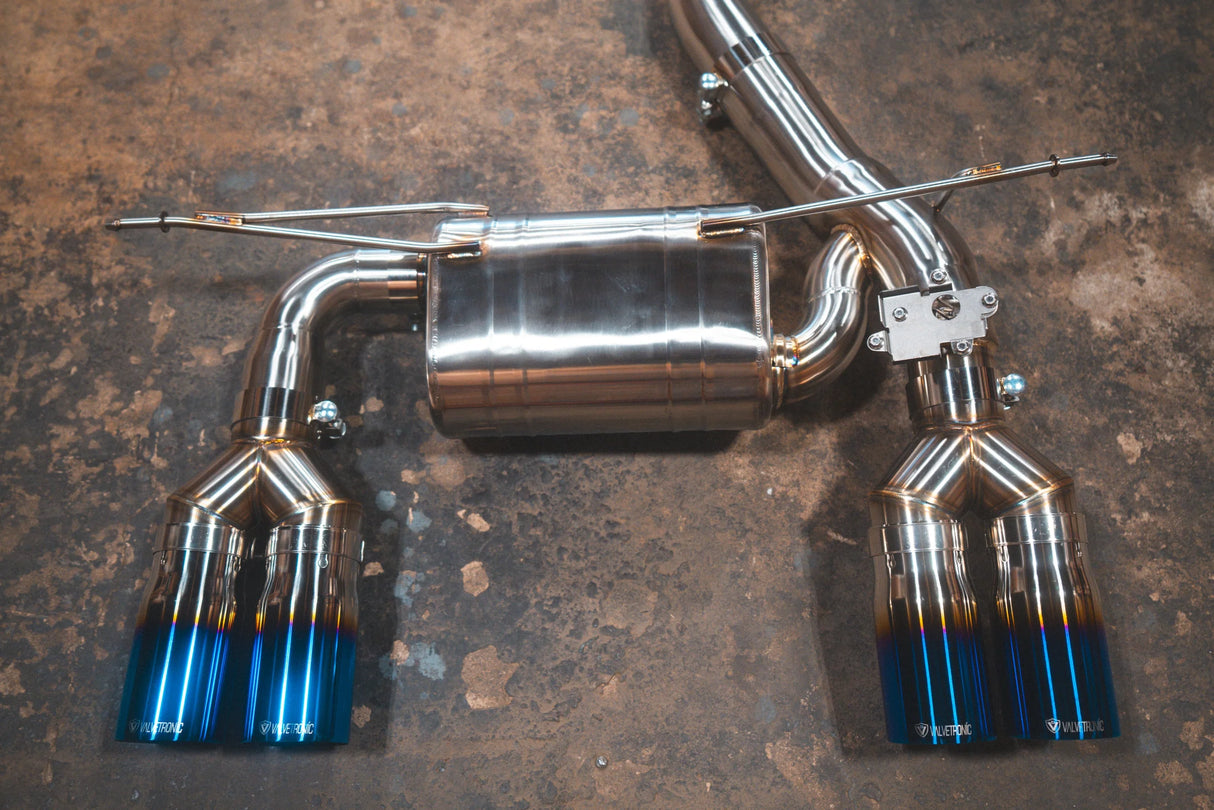 Valvetronic Designs® BMW F87 M2 Competition Equal Length Valved Sport Cat-Back Exhaust with 4" OD Tips