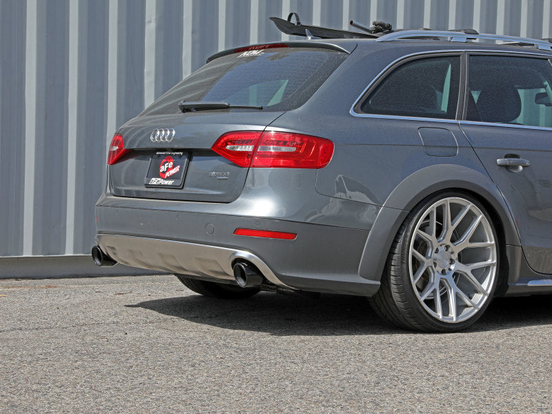 aFe MACH Force-Xp 13-16 Audi Allroad L4 SS Cat-Back Exhaust w/Black Tips