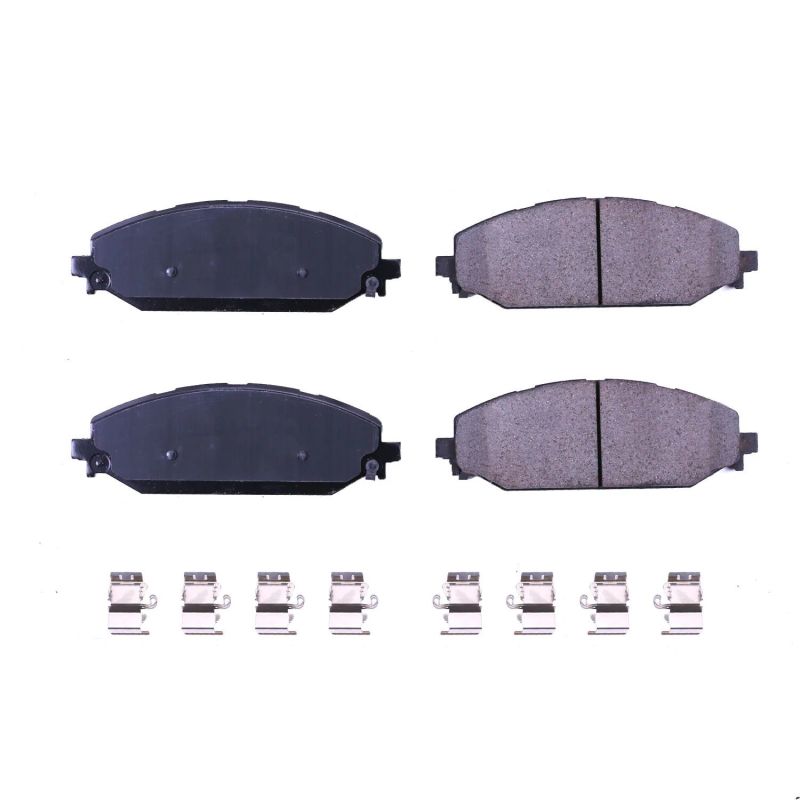 Detroit Axle Front Ceramic Brake Pads With Hardware For 2019-2024 Ram 1500 & Jeep Grand Wagoneer L