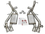 aFe MACHForce XP 3in 304 SS Axle-Back Dual Exhaust (NPP) w/ Polished Tips 16-17 Camaro SS V8-6.2L