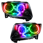 Oracle 11-13 Jeep Grand Cherokee SMD HL (Non-HID) - Chrome - ColorSHIFT w/ 2.0 Controller