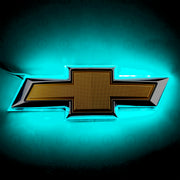 Oracle 14-15 Chevrolet Camaro Illuminated Bowtie - Dual Intensity - Aqua