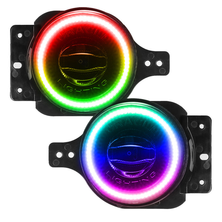 Oracle Jeep Wrangler JL/JT Sport High Performance W LED Fog Lights - ColorSHIFT w/o Controller