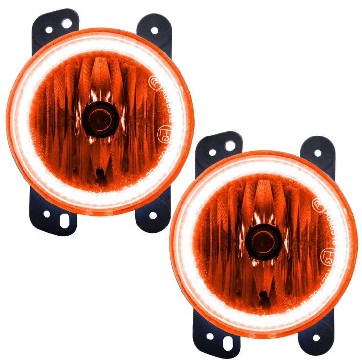 Oracle Lighting 07-09 Jeep Wrangler JK Pre-Assembled LED Halo Fog Lights -Amber