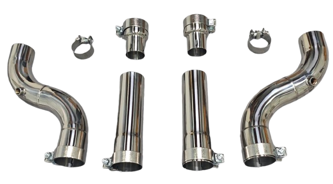 Ford Mustang GT 5.0L S550/S650 304SS 3" Catless Exhaust Mid Pipes

