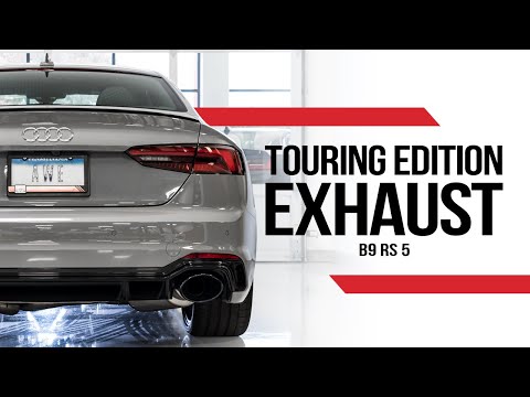 Awe Tuning® (18-19) Audi RS5 Coupe B9 Touring Edition Cat-Back Exhaust with Diamond Black RS-style Tips