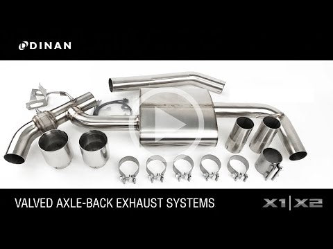 Dinan® BMW X1/X2 | Mini Cooper B48B20 304SS 3" Valved Axle-Back Exhaust with 4" OD Tips