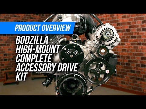 Holley® #20-310BK Ford Godzilla 7.3L High-Mount Black Drive Kit with OE Oiling System