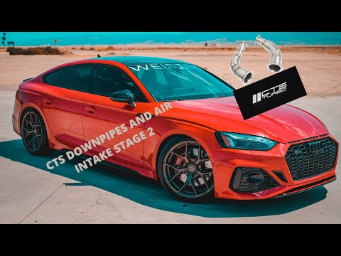 CTS Turbo® (18-25) Audi RS5 B9 Sportback 304SS 3" High-Flow Catted Downpipe Set