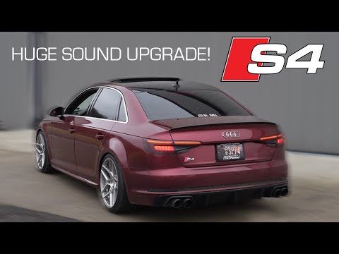 Valvetronic Designs® Audi S4/S5 B9 Valved Sport Titanium Cat-Back Exhaust with 4" OD TIps