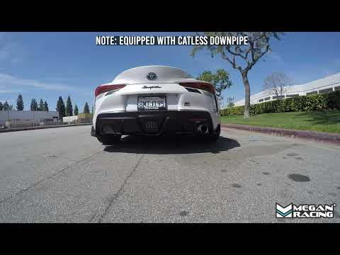 Megan Racing® Toyota GR Supra 304SS 3" RS Single Exit Straight Exhaust System