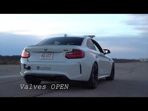 Valvetronic Designs® (16-18) BMW F87 M2 Valved Sport Cat-Back Exhaust with 4" OD Tips