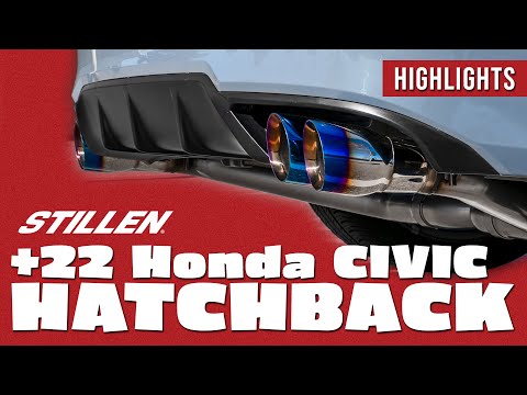 Stillen® (22-24) Honda Civic Hatchback FL1 1.5L 304SS 3" Cat-Back Exhaust System