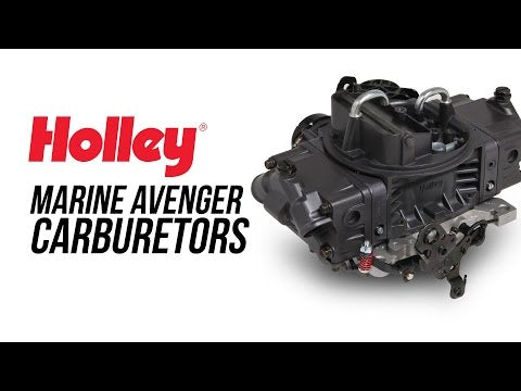 Holley® #0-82570 Aluminum Marine Avenger Carburetor (570 CFM - 4150 - Vacuum Secondaries - Hard Core Gray - Gasoline)