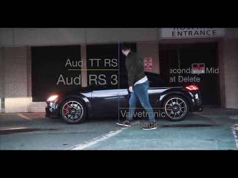 Valvetronic Designs® Audi TTRS MK3 Valved Sport Titanium Cat-Exhaust with 5" OD Tips