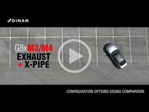 Dinan® (20-24) BMW M3/M4 304SS 3" Valved Axle-Back Exhaust with 4.5" OD Black Tips