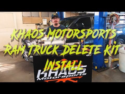 Khaos Motorsports (19+) RAM 1500 5.7L Aluminum Muffler Delete Kit