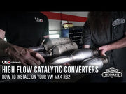 USP MotorSports® 2004 Volkswagen R32 MK4 304SS 2" High Flow Catalytic Converters