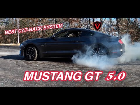 Valvetronic Designs® Ford Mustang GT S550 Valved Sport Cat-Back Exhaust with 4" OD Tips