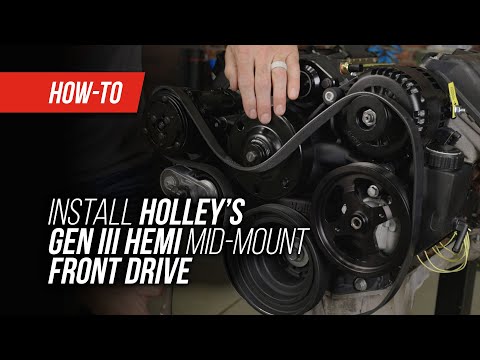 Holley® #20-291 (09-23) GEN III HEMI VVT Cast Mid-Mount Complete Drive System with Cast Damper