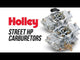 Holley® #0-82951SA Aluminum Street HP Carburetor (950 CFM - 4150 - Mechanical Secondaries - Shiny - Gasoline)