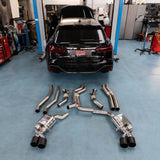 Capristo® (19-23) Audi RS6/RS7 Valved Exhaust with Carbon Fiber Tips (E2P)