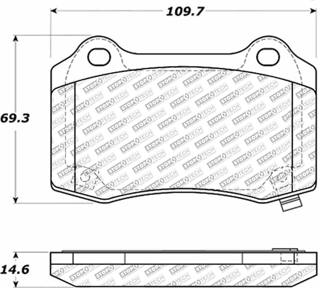 Stoptech® (05-23) Mopar V8 Street Select Series Brake Pads