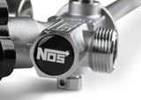 NOS® 5 LB. BOTTLE SUPER HI-FLOW VALVE ASSEMBLY WITH SIPHON TUBE & GAUGE - 10 Second Racing