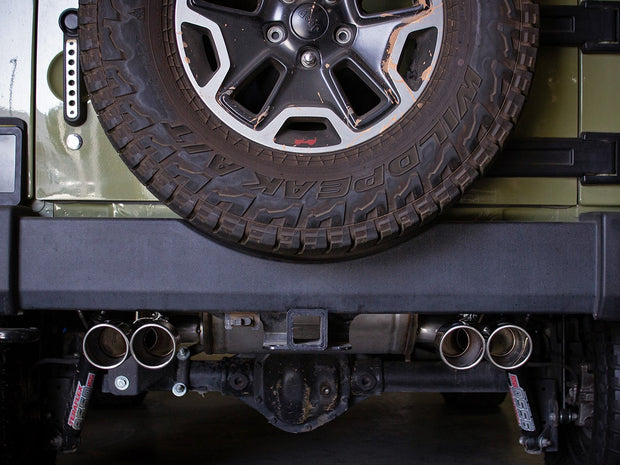 aFe® (07-18) Wrangler JK Rebel Series 2.5" 409SS Axle-Back System