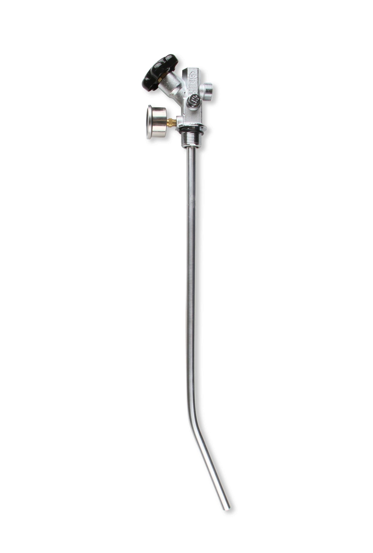 NOS® 15LB. & 20 LB. BOTTLE SUPER HI-FLOW VALVE ASSEMBLY WITH SIPHON TUBE AND BLUE GAUGE - 10 Second Racing