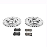 Power Stop® (15-23) Mopar SRT 1-Click Z23 Evolution Sport Drilled/Slotted Brake Kit (6-Piston Front Calipers)
