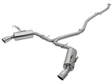 Takeda® (16-21) Civic Sedan 2-1/2" to 2-1/4" 304SS Dual Cat-Back System