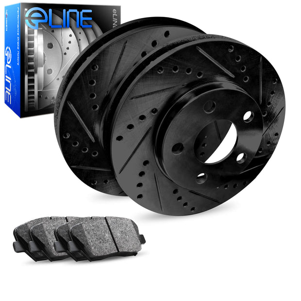 R1 Concepts® (19-23) Audi Q3/Quattro ELine™ Drilled/Slotted Vented Rear Brake Rotors