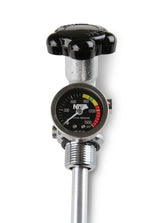 NOS® 15LB. & 20 LB. BOTTLE SUPER HI-FLOW VALVE ASSEMBLY WITH SIPHON TUBE AND BLUE GAUGE - 10 Second Racing