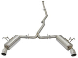 Takeda® (16-21) Civic Sedan 2-1/2" to 2-1/4" 304SS Dual Cat-Back System
