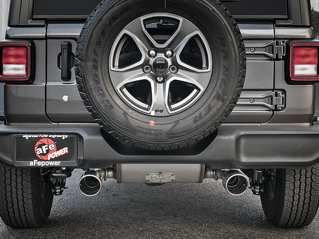 aFe® (18-23) Wrangler JL Rebel Series 2.5" 409SS Axle-Back System