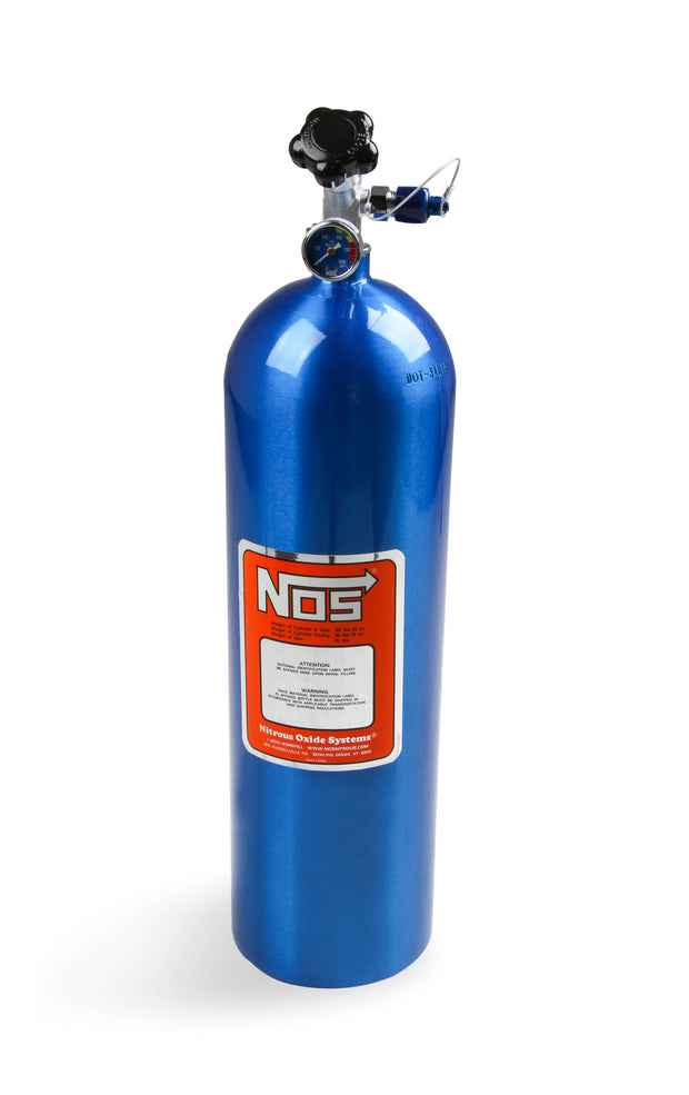 NOS® Nitrous Bottle & Super Hi Flo Valve - Includes Racer Safety Blow-Off & Gauge - 10 Second Racing