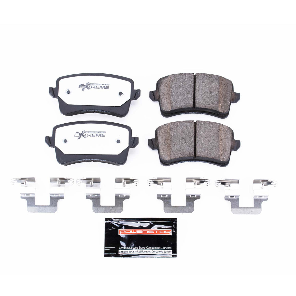 Power Stop® (09-16) Audi S4 Z26 Extreme Street Carbon-Fiber Ceramic Brake Pads