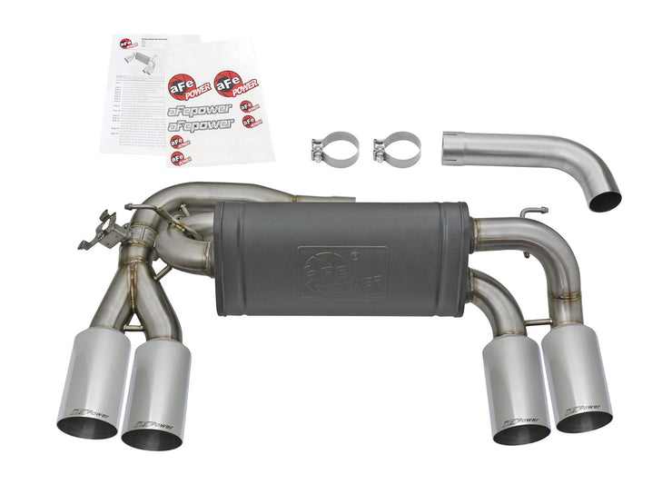 aFe® Mach Force XP™ 304 SS Axle-Back Exhaust System with Quad Rear Exit 