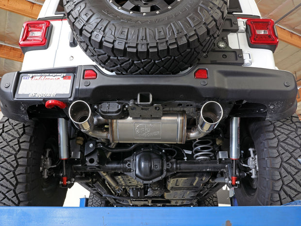 aFe® (18-23) Wrangler JL Rebel Series 3" to 2.5" 409SS Cat-Back System