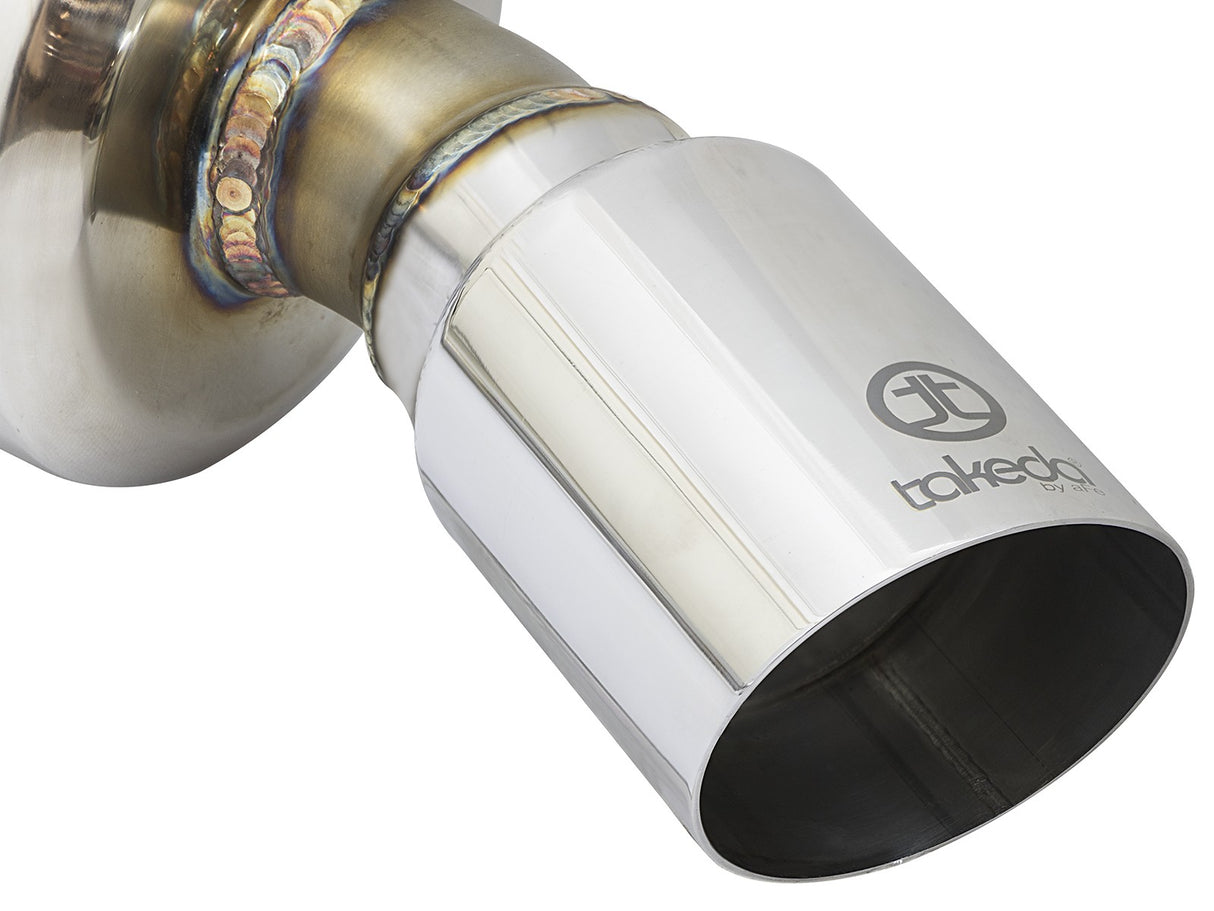 Takeda® (16-21) Civic Sedan 2-1/2" to 2-1/4" 304SS Dual Cat-Back System