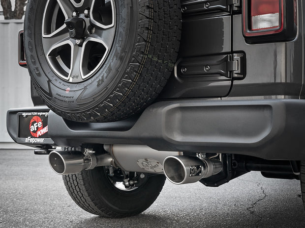 aFe® (18-23) Wrangler JL Rebel Series 2.5" 409SS Axle-Back System