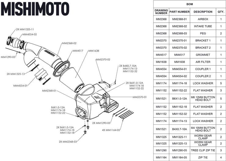 MISHIMOTO MMB-F35T-17