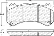 Stoptech® (05-23) Mopar V8 Street Select Series Brake Pads