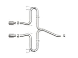 Takeda® (17-21) Civic Hatchback 2-1/2" 304SS Cat-Back System