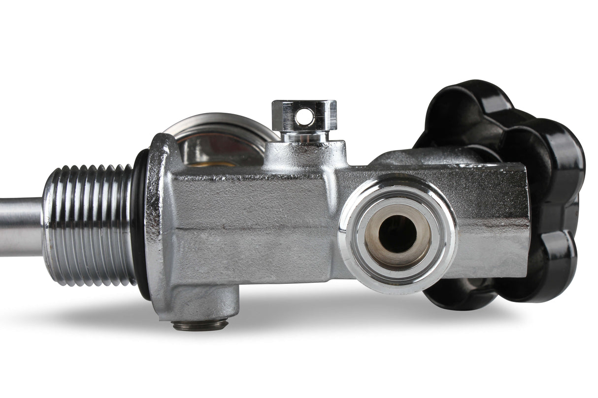 NOS® 10 LB. BOTTLE SUPER HI-FLOW VALVE ASSEMBLY WITH SIPHON TUBE & GAUGE - 10 Second Racing