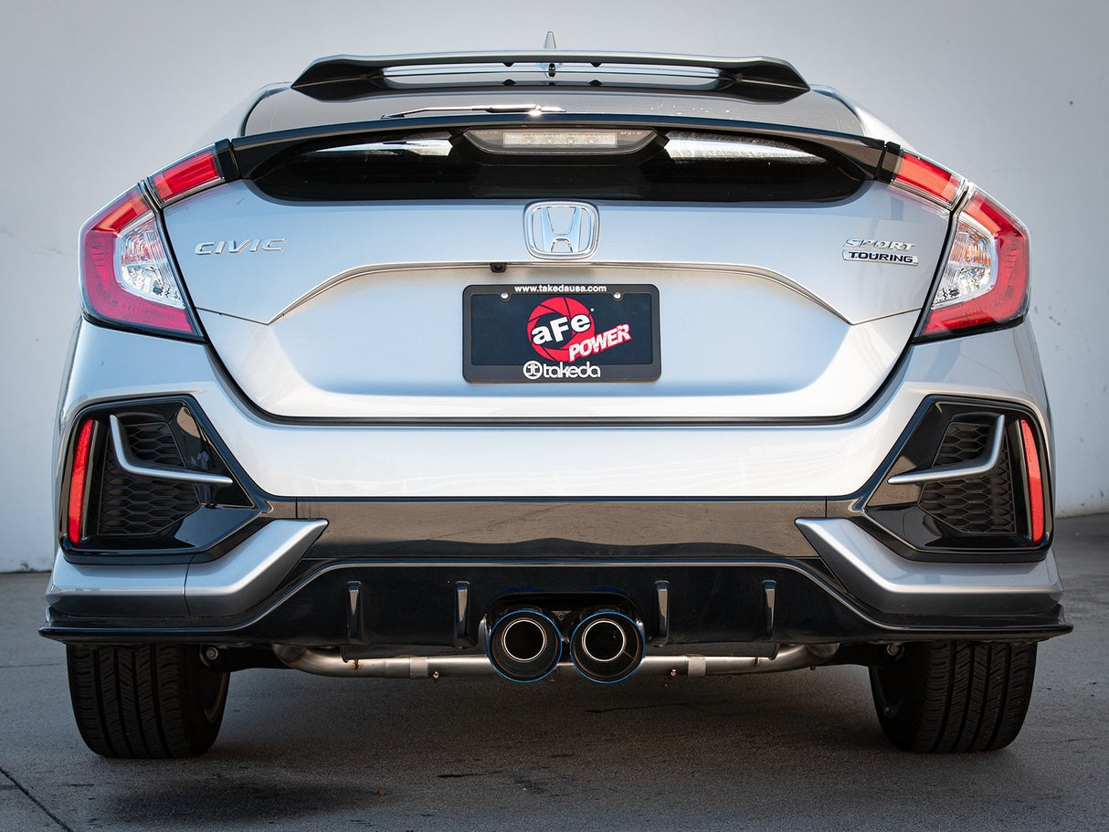 Takeda® (17-21) Civic Hatchback 3" to 2-1/2" 304SS Cat-Back System